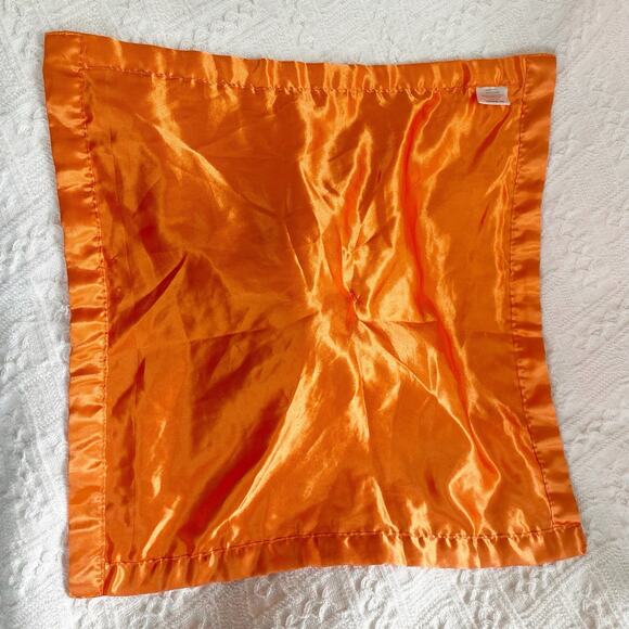 Pro Goleem Orange Fox Minky Dot Satin Baby Lovey Security Blanket Plush - Picture 6 of 7